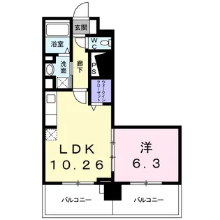 アべリア【4階】の間取り