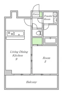 CITY SPIRE十三東【7階】の間取り