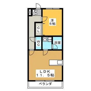 PRIMEUR(プリムール)【2階】の間取り