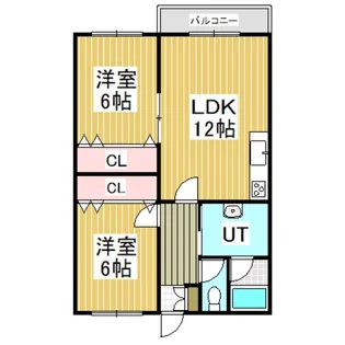 エクセレント明野【3階】の間取り