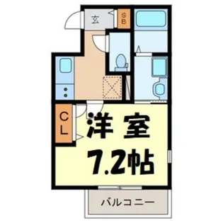 カーサヴィエント【3階】の間取り