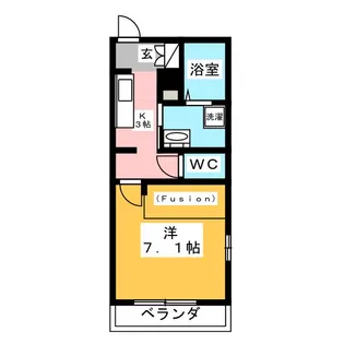 フェレス芝II【1階】の間取り