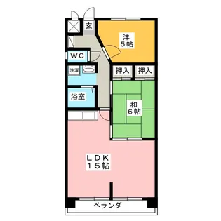 パークサイドHONDA【3階】の間取り