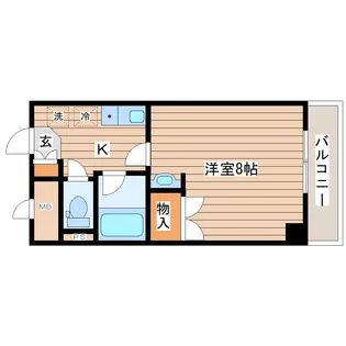 グランソール東照宮【1階】の間取り