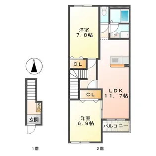 エターナル【2階】の間取り