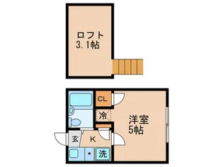 メイプルMH5【1階】の間取り