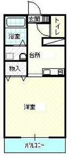 キャメロット2 101号【1階】の間取り
