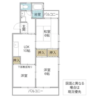 ☆旭町ケイセンマンション【2階】の間取り