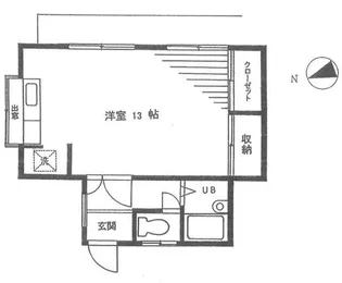 津村コーポ【1階】の間取り