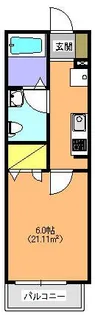 レオーネ日吉【1階】の間取り