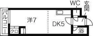 サウス1014【1階】の間取り