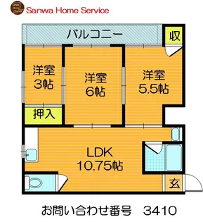 ピュアスモトD棟【4階】の間取り