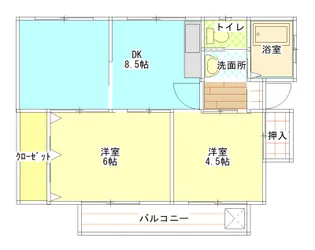 三五郎荘【1階】の間取り