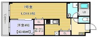 ELIZABETH【3階】の間取り