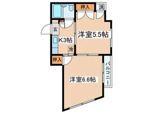 冨田 ビル【4階】の間取り