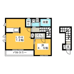 ボンジュール佳き日【2階】の間取り