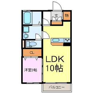 エルコーポA【2階】の間取り