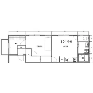 中新田アパートメント【3階】の間取り
