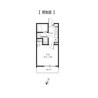 メルディア中浦和【1階】の間取り