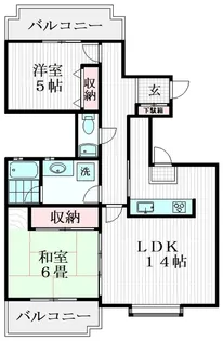 コープ野村緑山ヒルズ弐番館【3階】の間取り