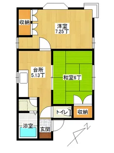 エミーハウス【1階】の間取り