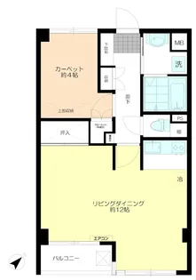 ルーバンハイツ武蔵野【5階】の間取り