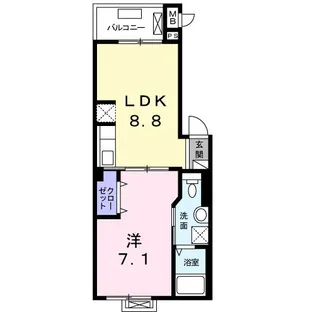ロンバードストリート【2階】の間取り