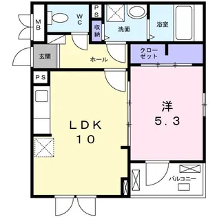 シリウスA【2階】の間取り