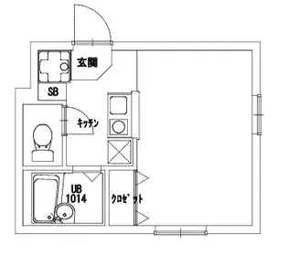 フラットテラスA【1階】の間取り
