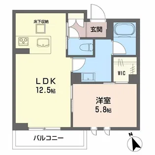 ネオブランコート【1階】の間取り