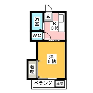 ハイツカツラ【2階】の間取り