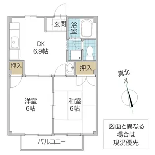 フローラル内藤 E【1階】の間取り
