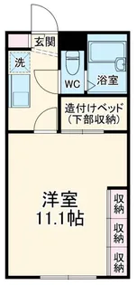 レオパレスエスポワール【1階】の間取り