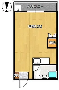 下北沢ロイヤルハイツ【3階】の間取り