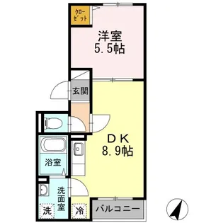 ヴェルデ【2階】の間取り
