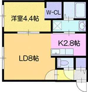 ONE レジデンス 千歳【1階】の間取り