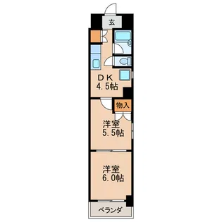 WAZO泉【8階】の間取り
