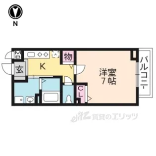 パレス龍大【2階】の間取り