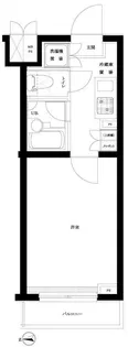 ルーブル早稲田六番館【1階】の間取り
