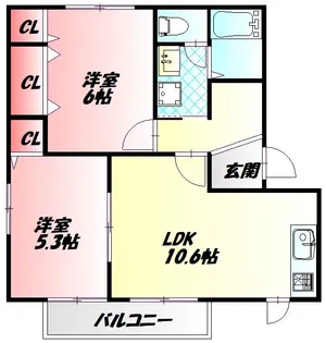 グランドハウスFAST【1階】の間取り