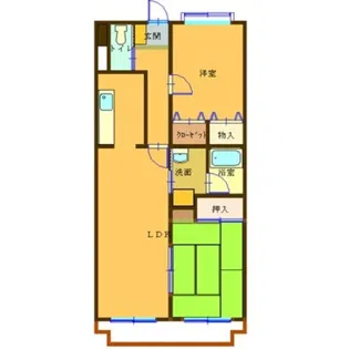 キャッスル【4階】の間取り