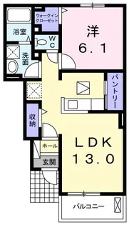 シュティル・メゾン【1階】の間取り