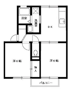 メゾン森PartVII・VIII【2階】の間取り
