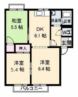 フォレスト・ヴィレッヂ【1階】の間取り