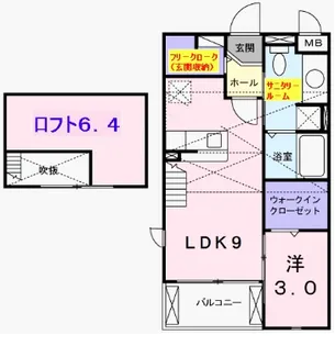 クリールポッシュT&K【2階】の間取り