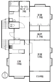東京都杉並区大宮2【一戸建】の間取り