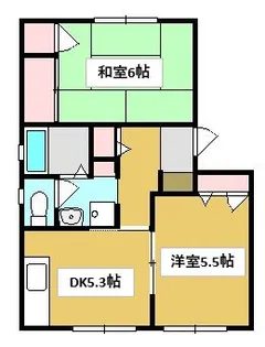 レジデンス梅の宮【1階】の間取り