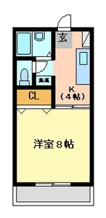ハイツ南蔵王【2階】の間取り