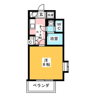 シュトラール千代田【5階】の間取り