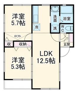 パークサイド永島弐番館【2階】の間取り